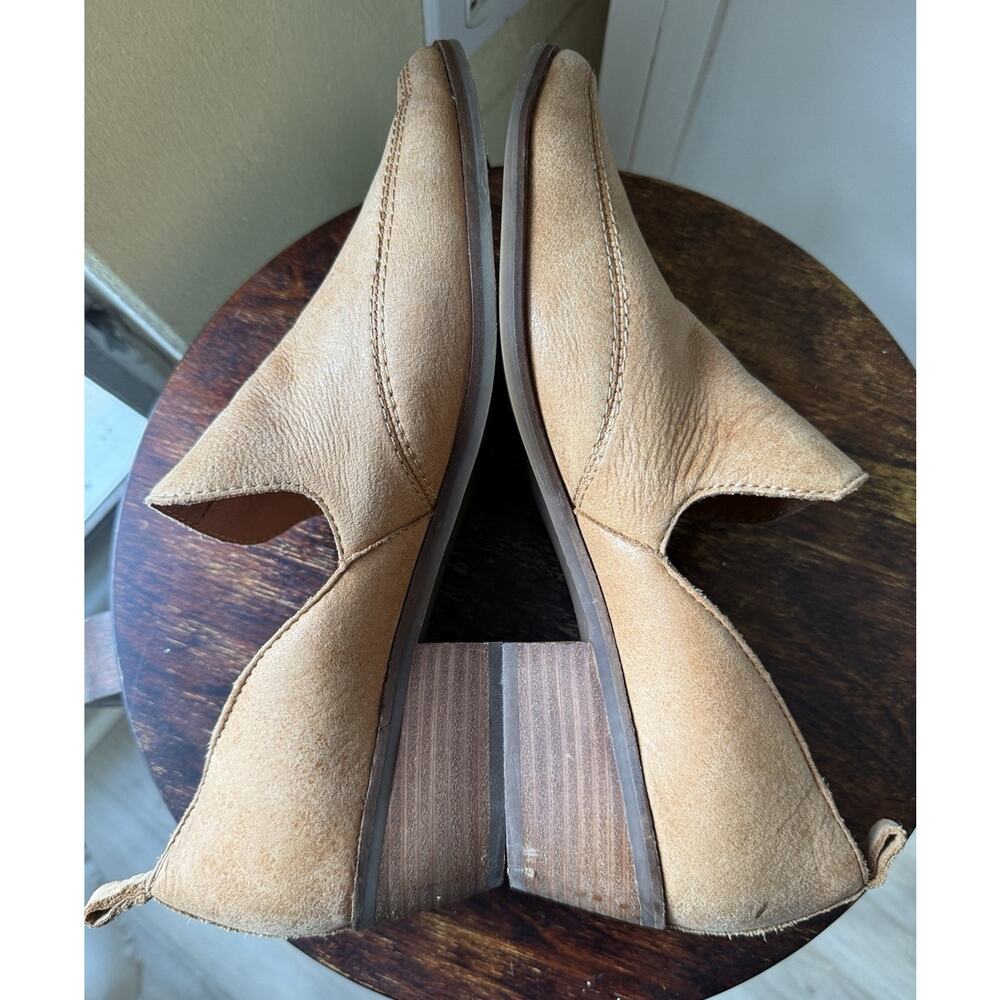 Lucky Brand Tan Leather Pointed-Toe Mules - Picture 6 of 8